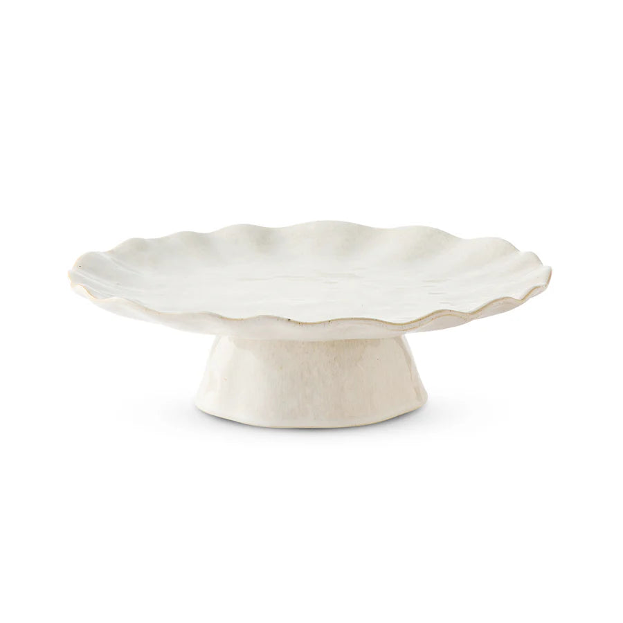 Wavy Ivory Reactive Tableware