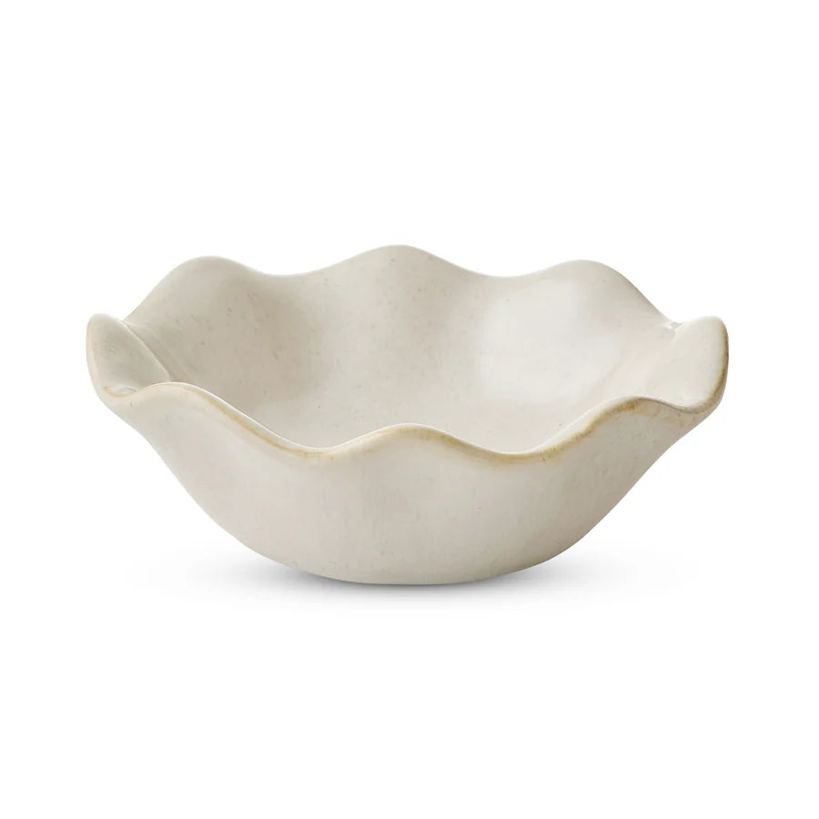 Wavy Ivory Reactive Tableware