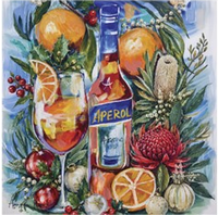 Festive Christmas by Amanda Brooks | Stone Drink Coaster Collection