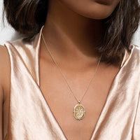Compass Necklace | 18KT Yellow Gold Plate