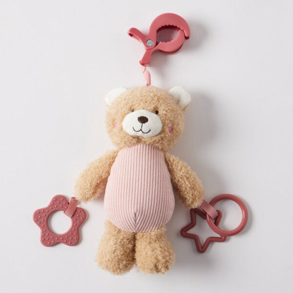 Hugglies Teddy Bear Clip-On Toy | Pink