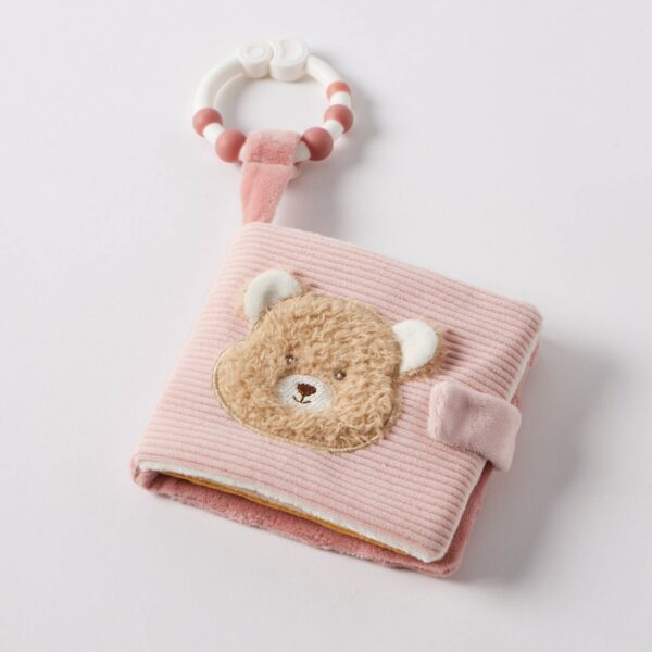 Hugglies Teddy Bear Activity Fabric Book | Pink