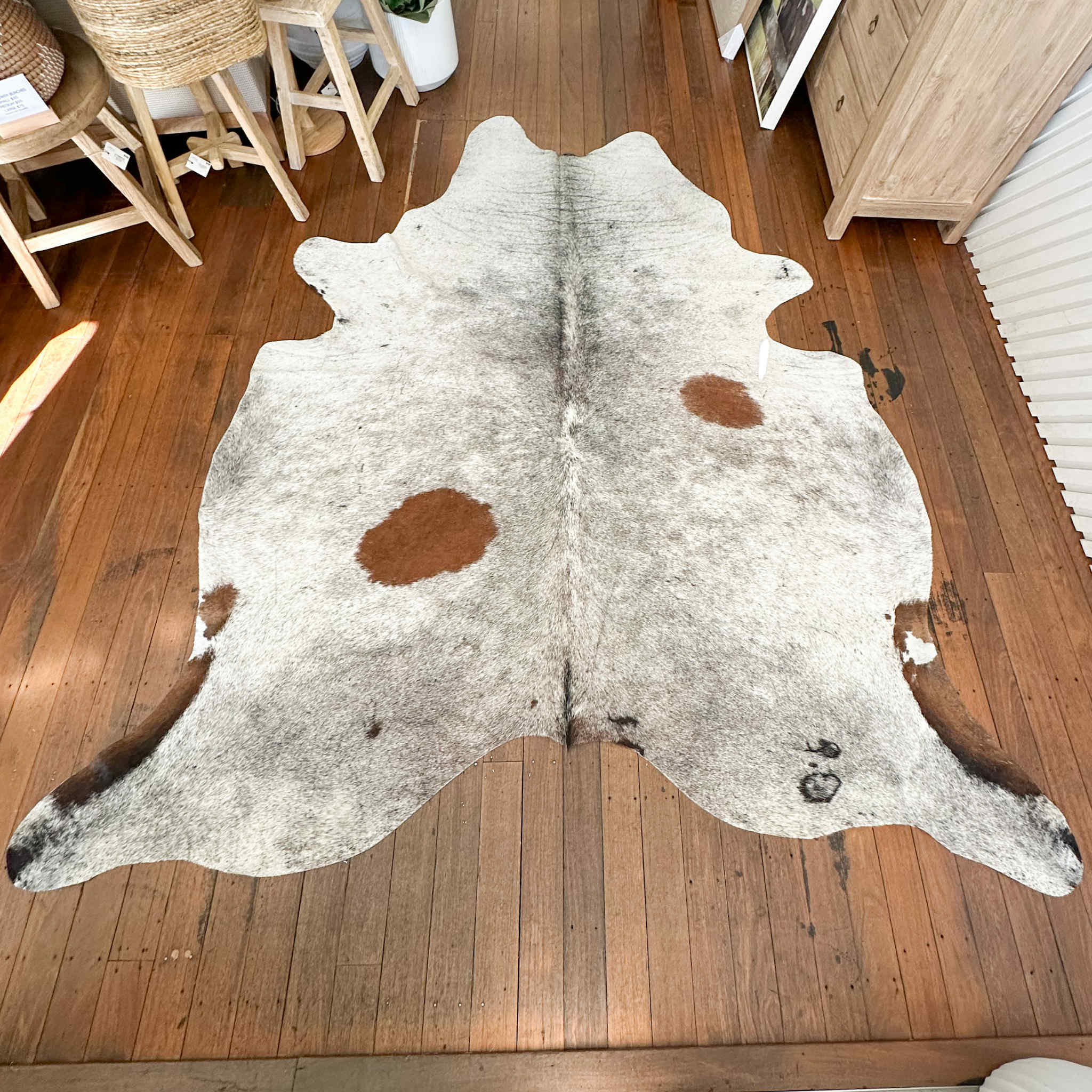 Salt + Pepper Longhorn Cowhide 8 | Floor Rug