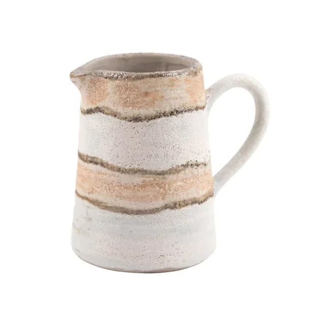 Cebu Stone Striped Fawn Cream Jug