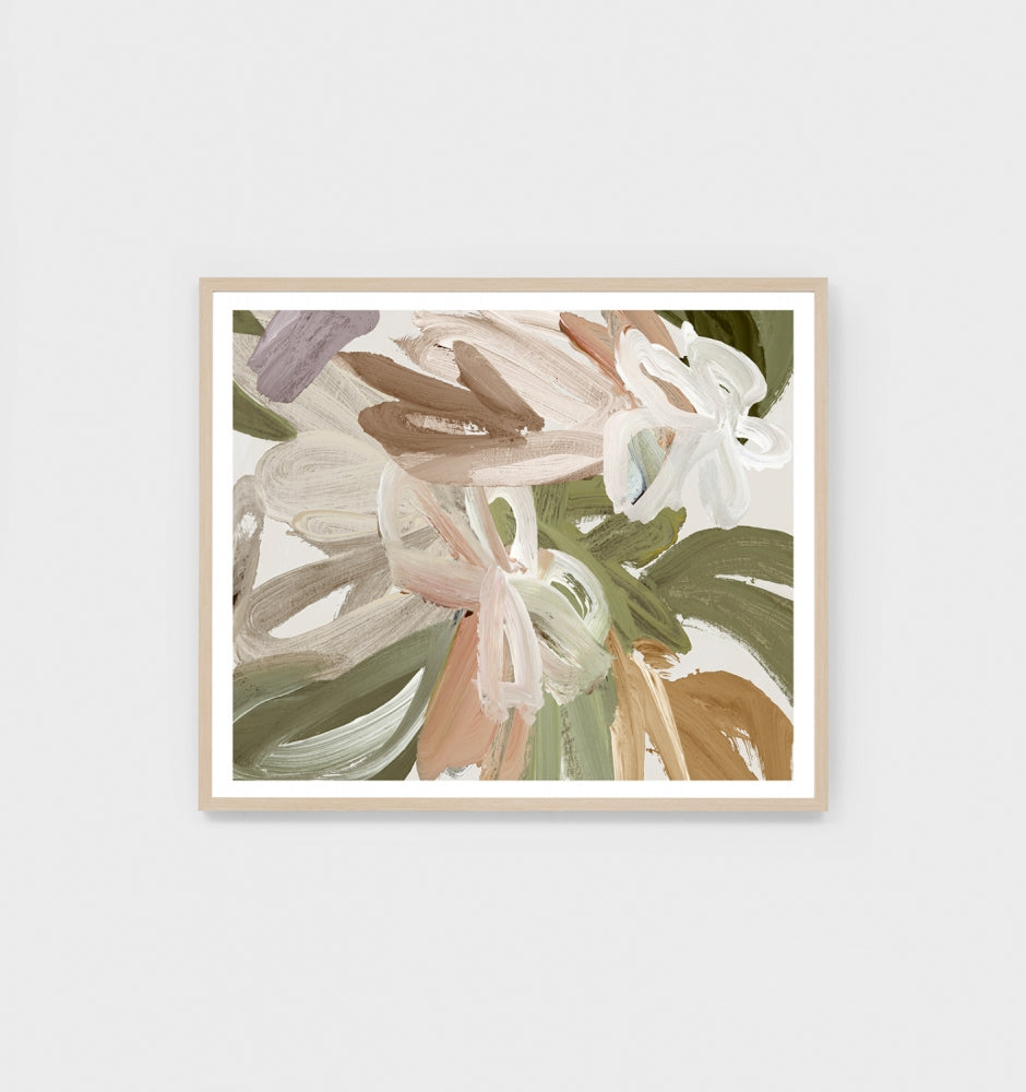 Abstract Garden Green | Framed Print