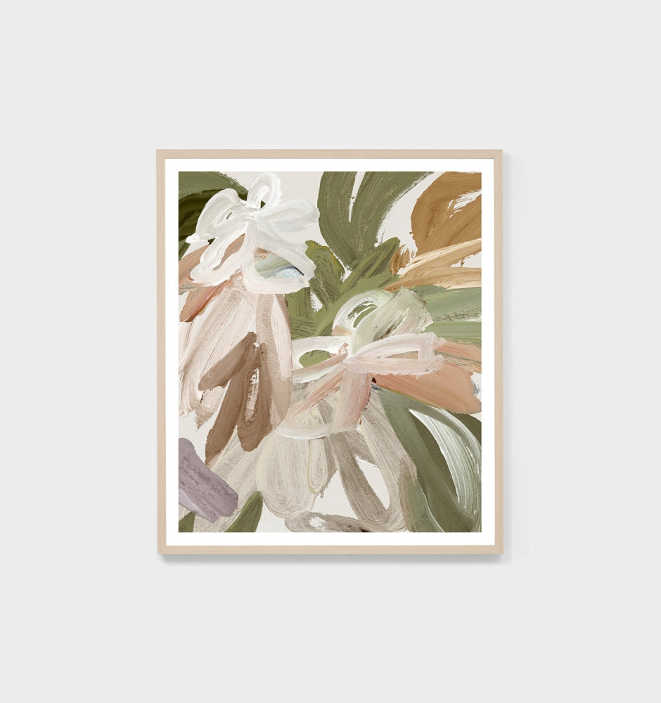 Abstract Garden Green | Framed Print