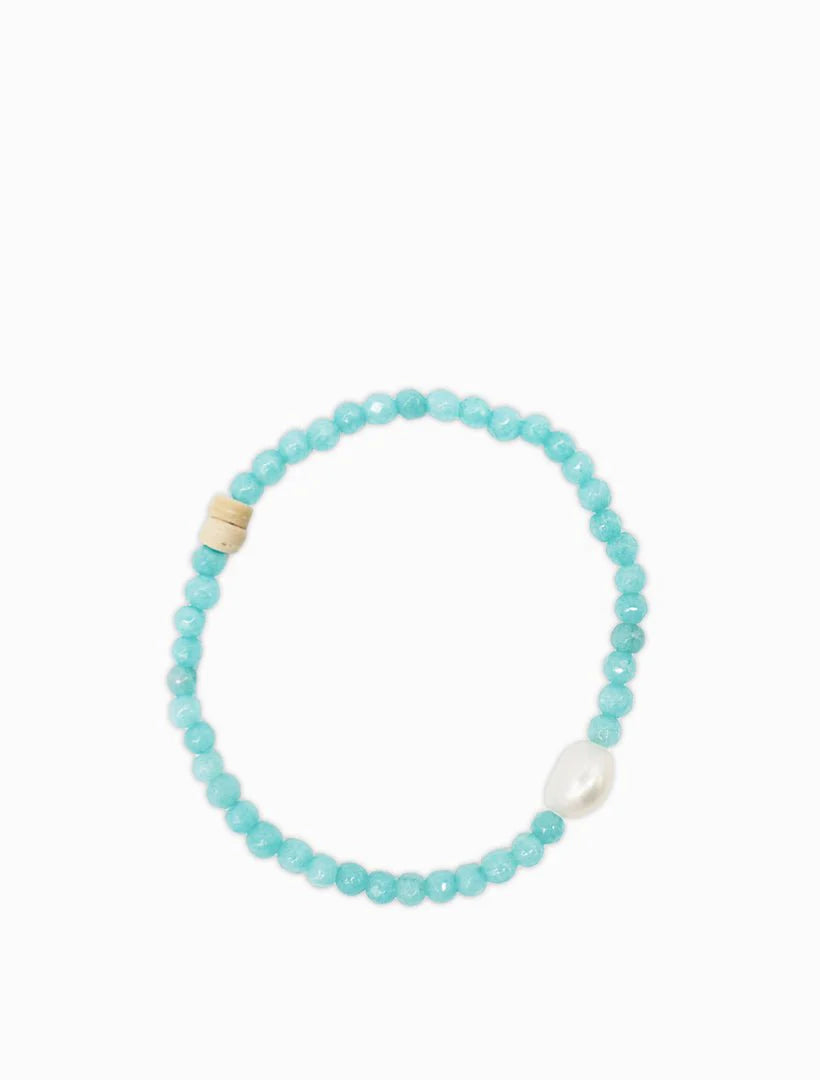 Stone and Pearl Bracelet