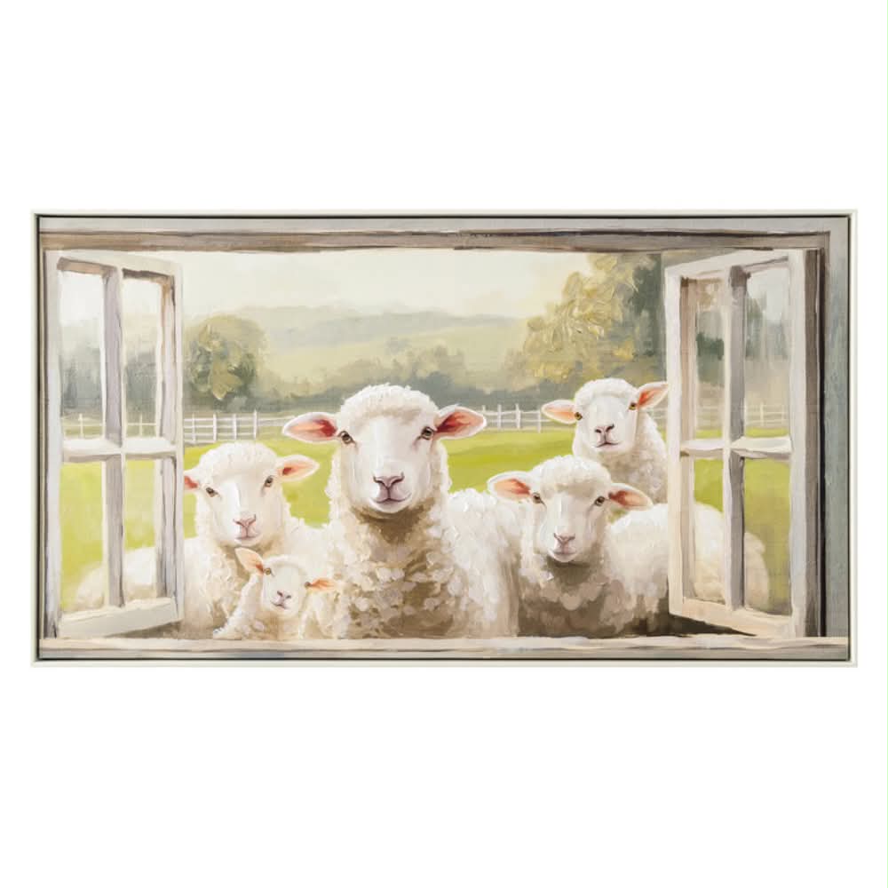 Ewe Wish Painting | Framed Canvas Art | 112x62cm