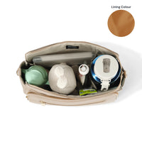 Multitasker Pram Caddy 2.0 | Chestnut Brown Vegan Leather