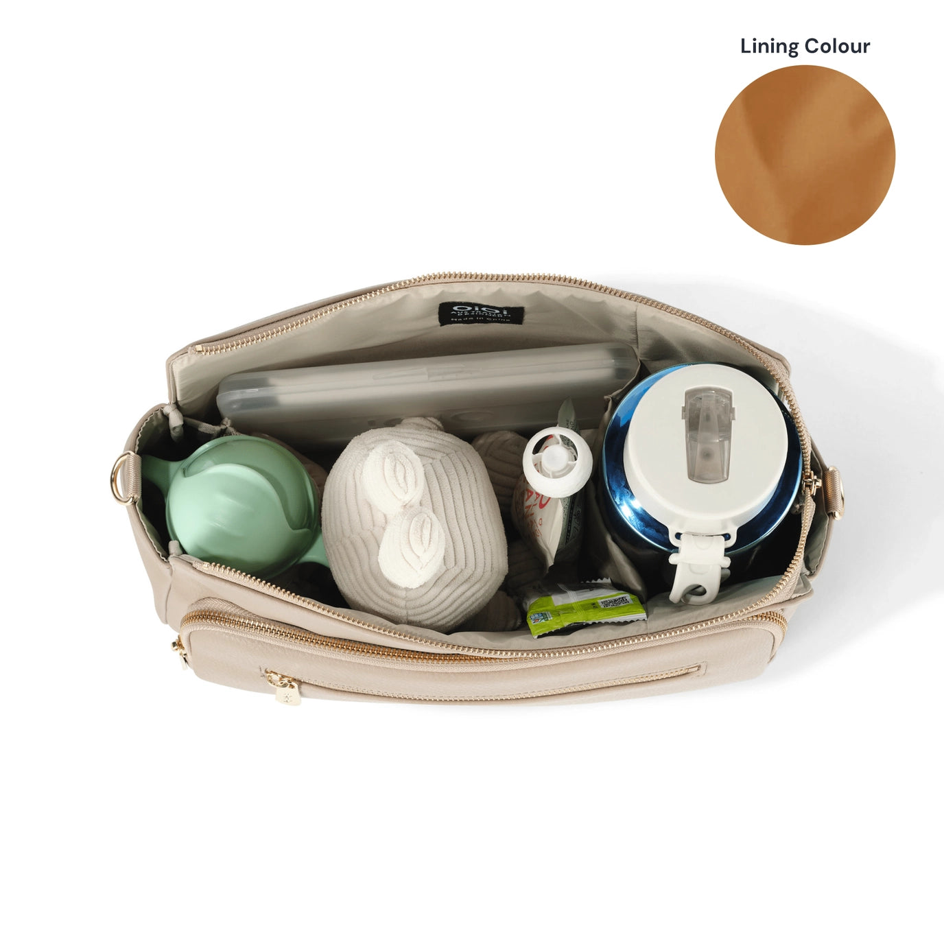 Multitasker Pram Caddy 2.0 | Chestnut Brown Vegan Leather