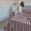 100% Organic Bamboo Sheet Set | Cinnamon Stripe