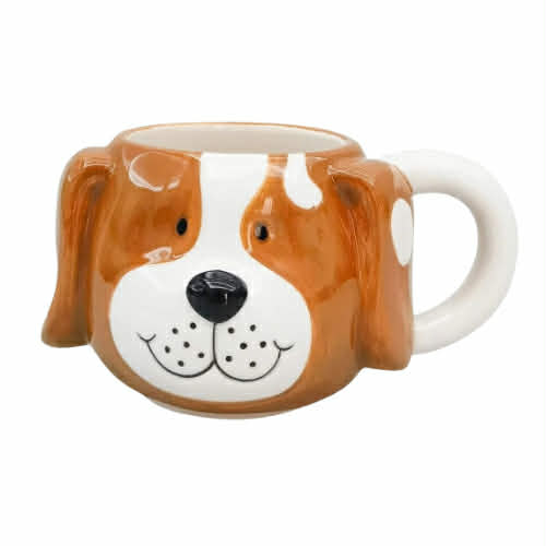 Dog Mug Tan