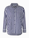 Becca Stripe Shirt Navy White