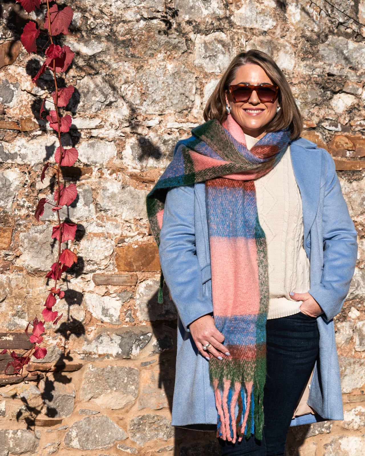Charlies Checker Scarf