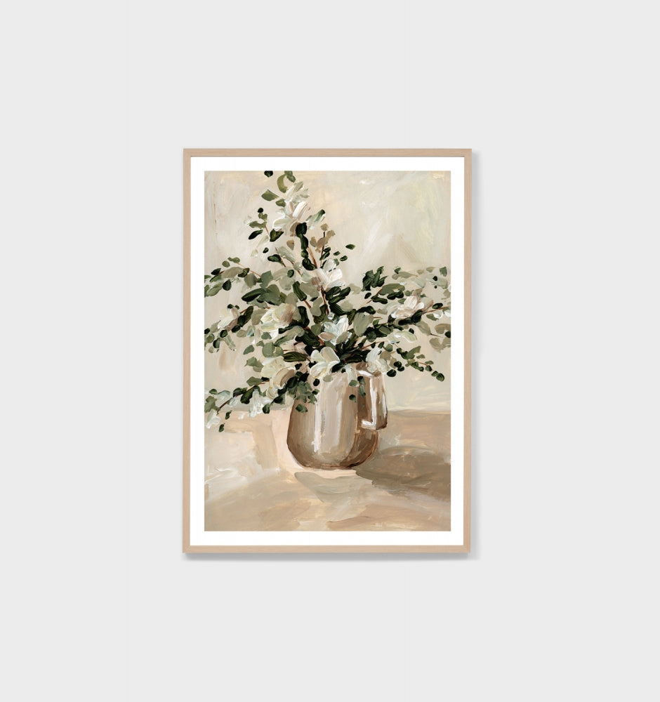 Botanic Decor Green | Framed Print