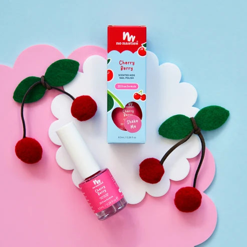20 Free Scented Kids Polish | Cherry Berry | Bright Pink