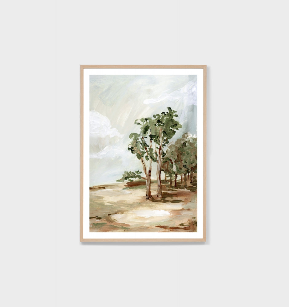 Bushland Portrait Green | Framed Print