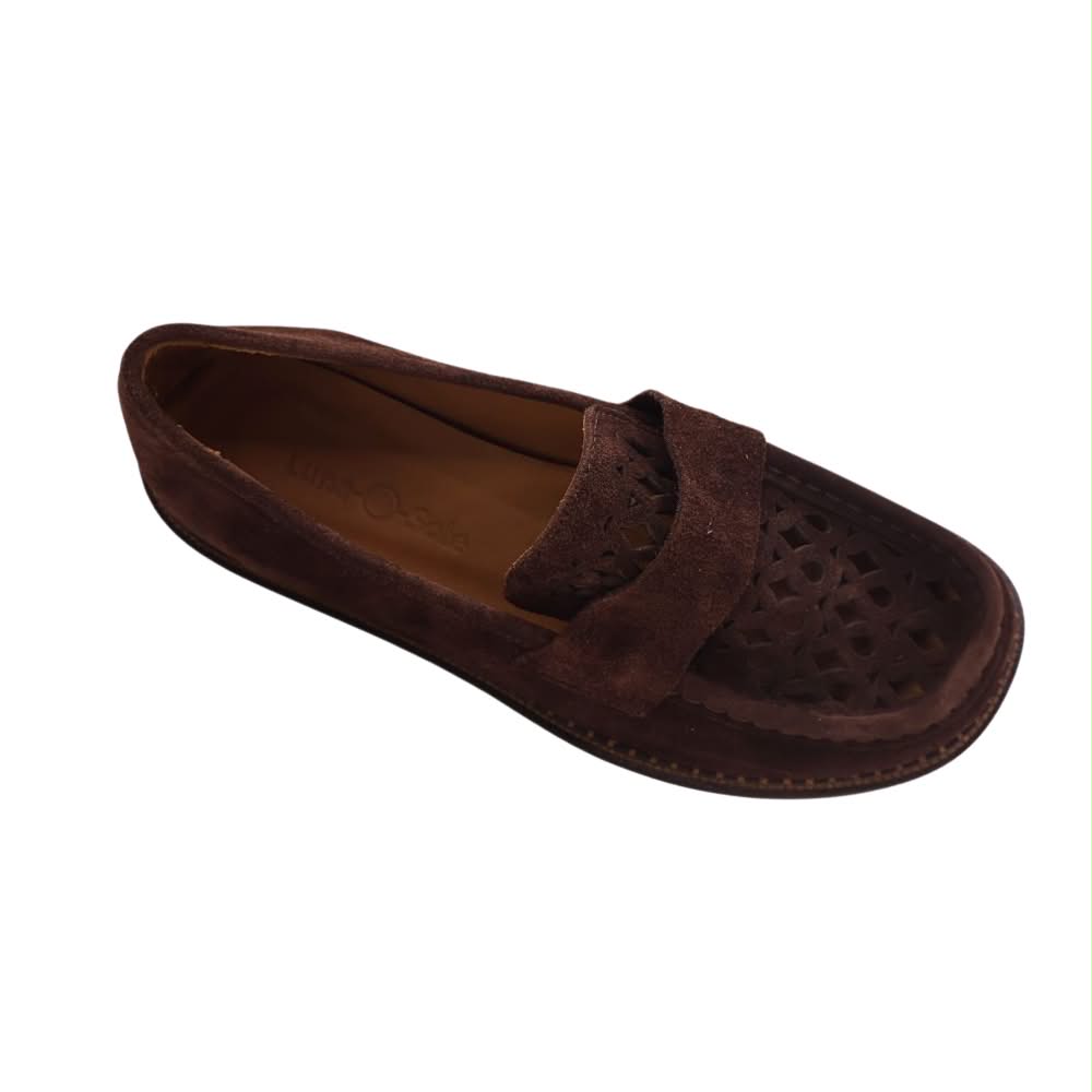 Jess Loafer | Brown Suede