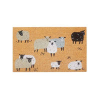 Sheep Doormat White & Grey