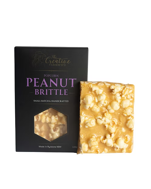 Popcorn Peanut Brittle | Made in Rylstone