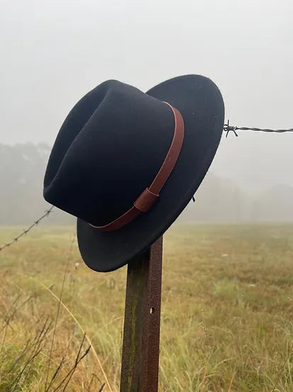 Kids Wool Fedora | Cattle Straight Brim