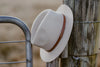 Kids Wool Fedora | Dusty Raw Brim