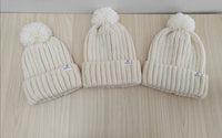 Kids Knitted Beanie Beige| Kookaburra