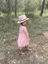 Kids Wool Fedora | Dusty Straight Brim