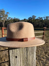 Kids Wool Fedora | Roo Straight Brim