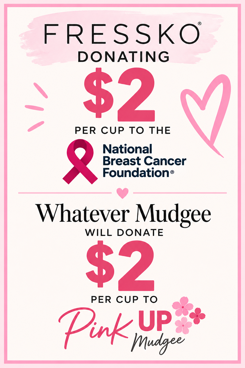Breast Cancer Awareness Cause Cups | Camino Ceramic | 340ml/12oz
