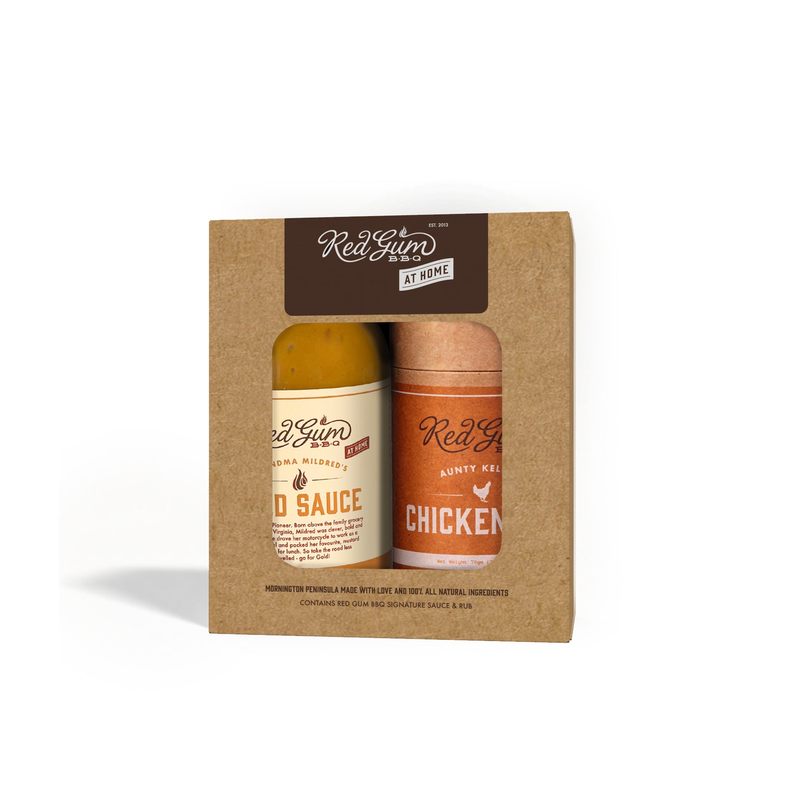 Small Rub/Small Sauce Gift Pack | Gold Sauce + Chicken Rub 350g