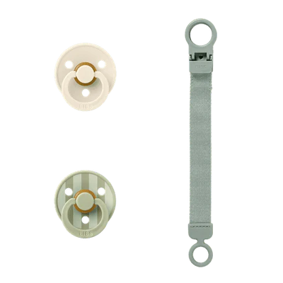 BIBS Colour Dummy & Loop Clip Gift Set