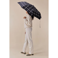 Duck Umbrella Compact | Black Grid