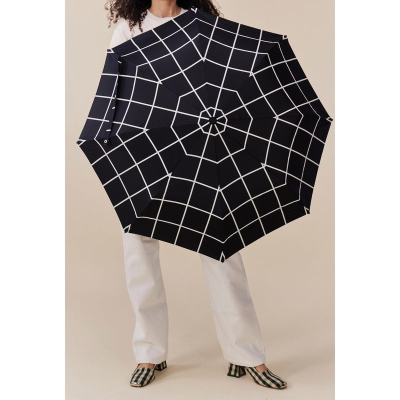 Duck Umbrella Compact | Black Grid