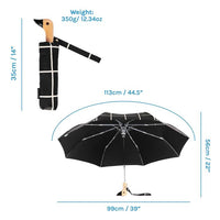 Duck Umbrella Compact | Black Grid