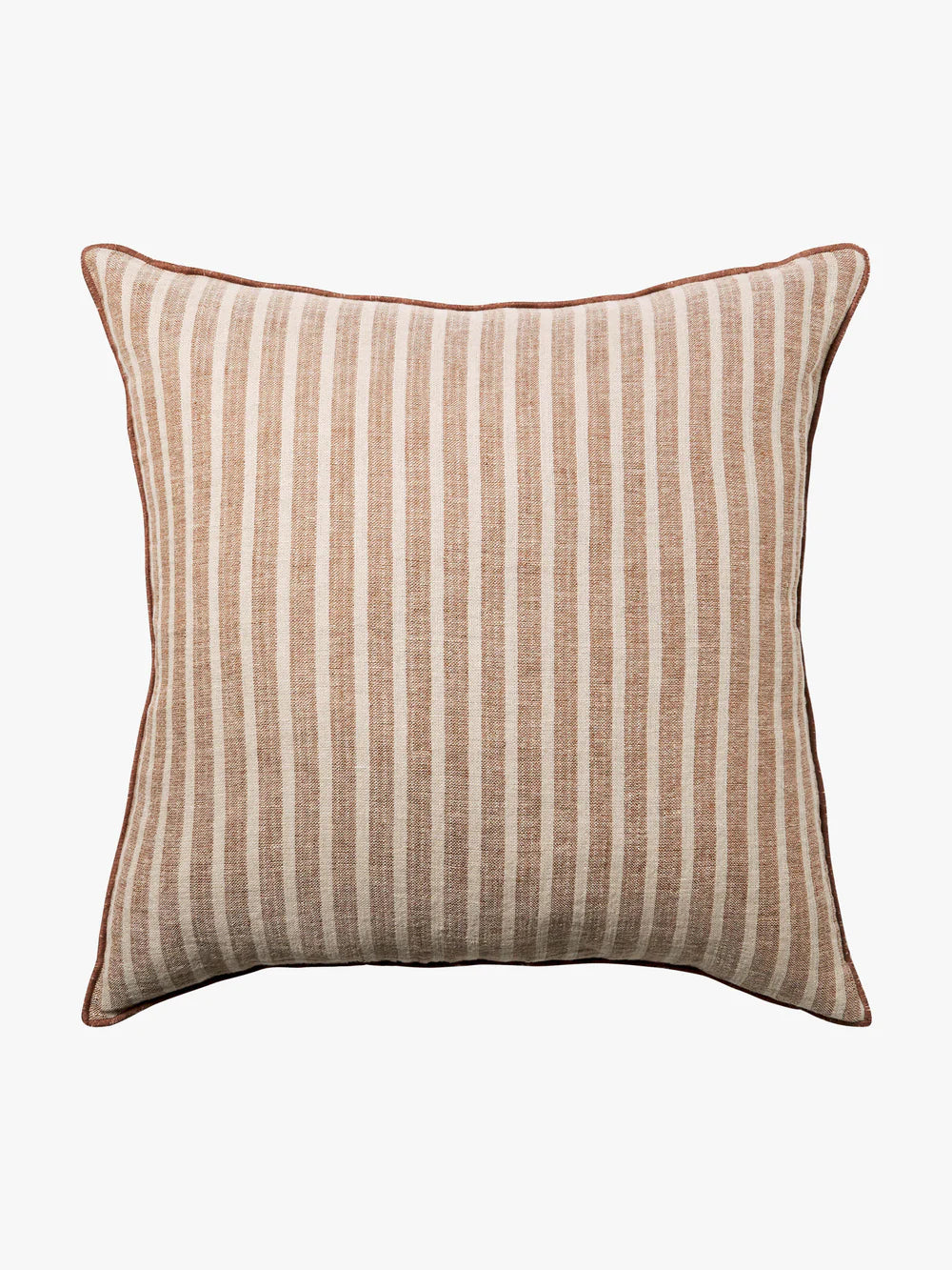 Ava Stripe Toffee Large Square Cushion