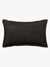 Burton Liquorice Tailored Heavy Linen Rectangle Cushion