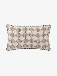 Quinn Olive Reversible Linen Cushion