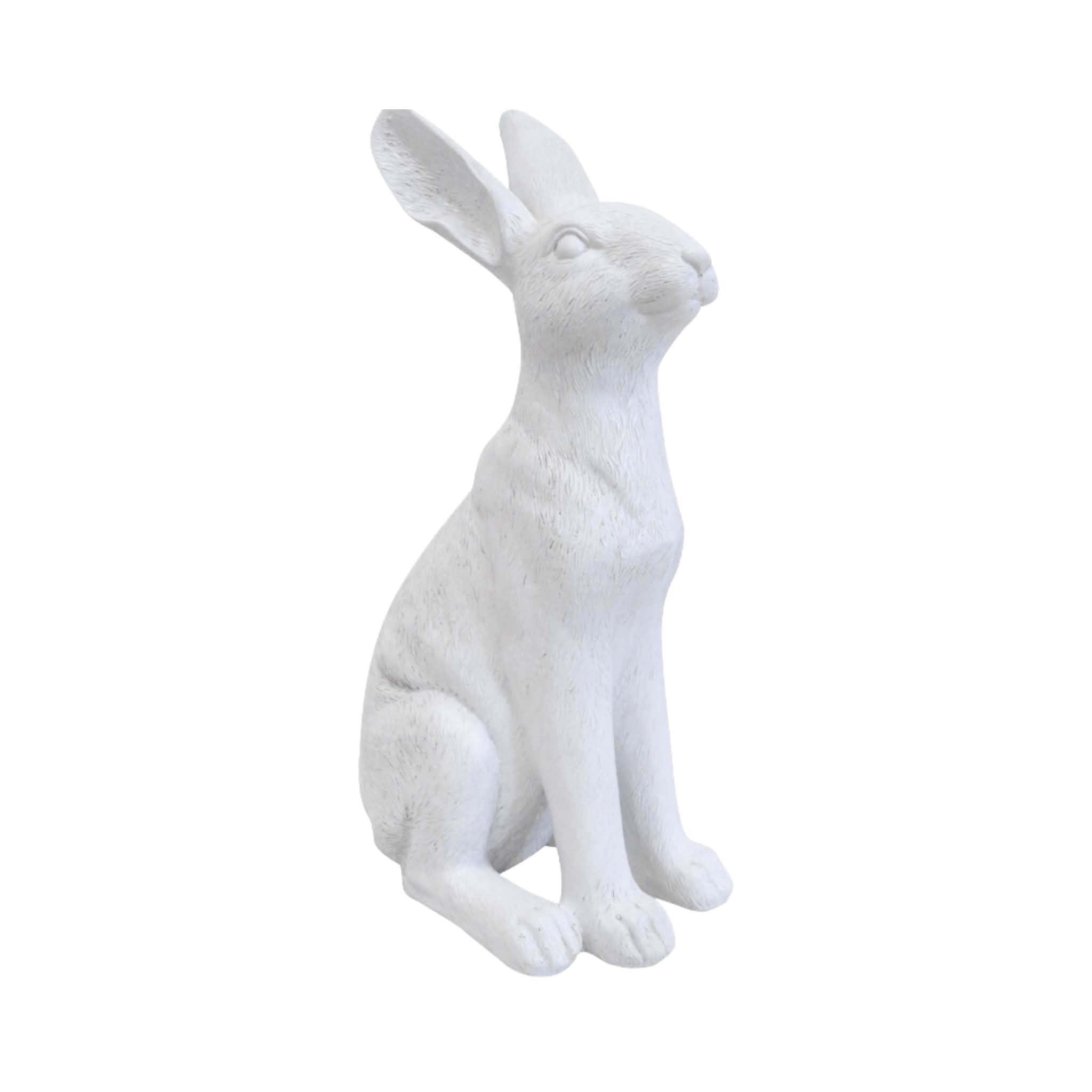 Sitting Hare Medium White