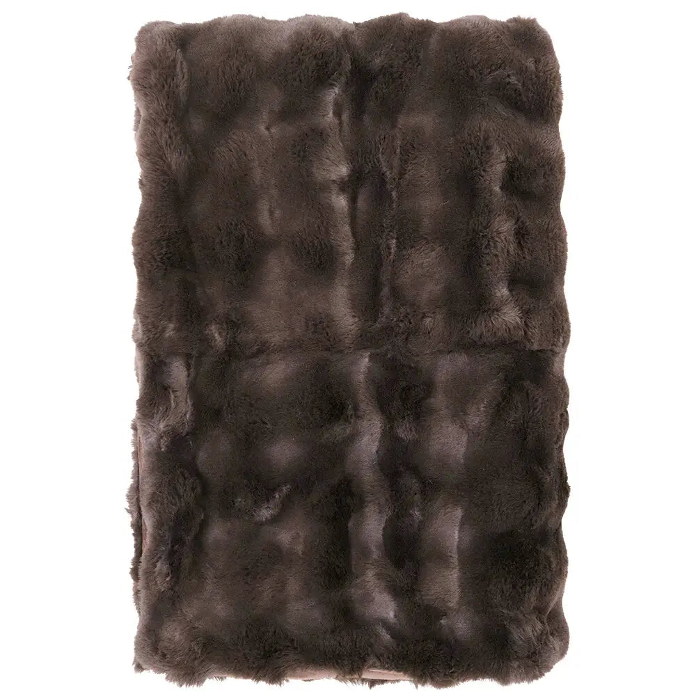 Throw Lux Faux Fur Espresso