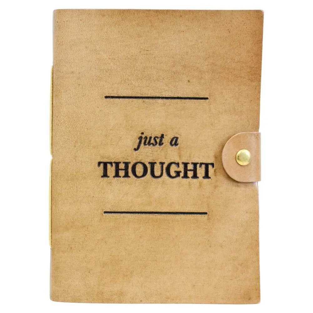 Leather Notebook Just a Thought