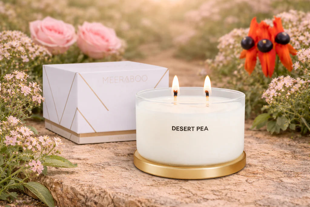 Desert Pea Gold Lid Soy Candle