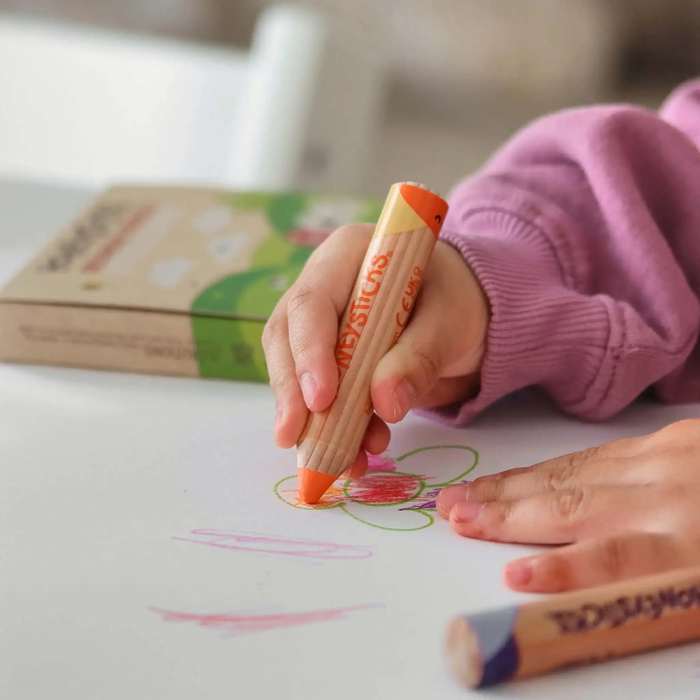 Honeysticks Magic 3-in-1 Beeswax Pencils Little Learners 7pk