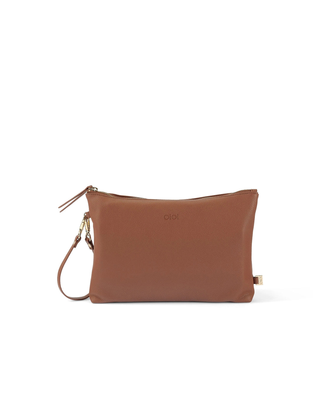 Nappy Changing Pouch | Chestnut Brown Vegan Leather