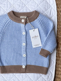 Wonderland Cardigan (Blue/Bown)