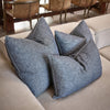 Halcyon Linen Cushion | Ink