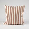 Santi Linen Outdoor Cushion | Off White/Nutmeg Stripe