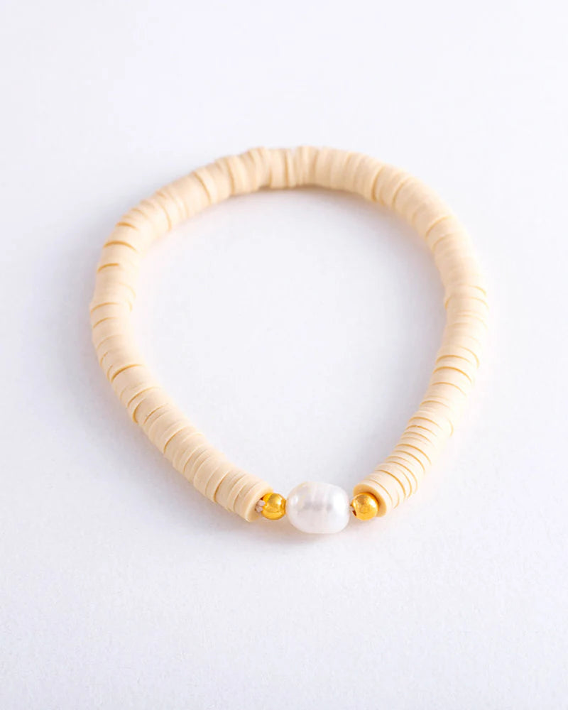Pearl Pop Heishi Bead Bracelet