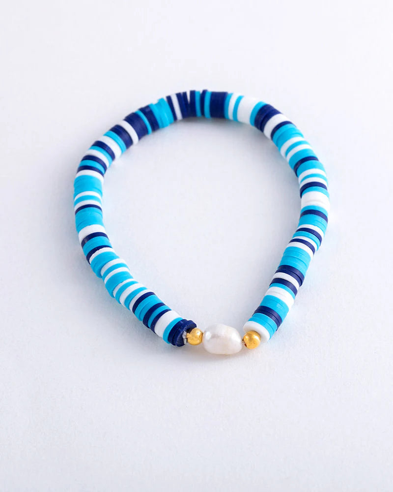 Pearl Pop Heishi Bead Bracelet