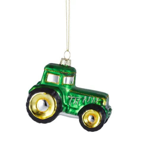 Harvest Ornament Glass | Green/Gold